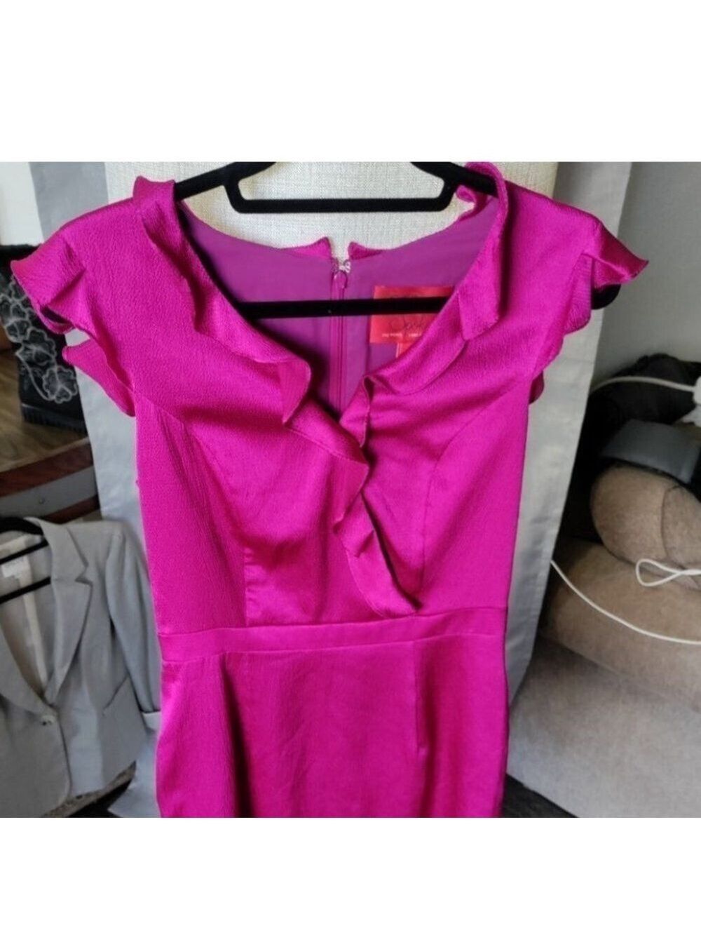 Zac Posen ~ Hot Pink cocktail dress